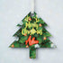 Personalised Tree Shape Ornaments for Christmas Set of 4